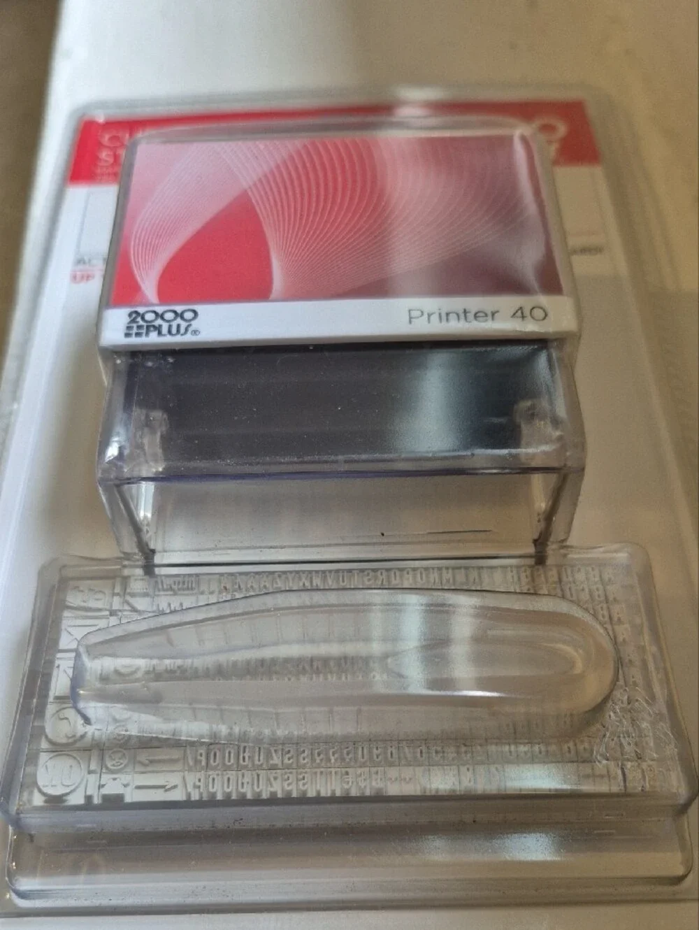 New 2000 PLUS Printer 40 Custom Self-Inking Stamp Kit DIY